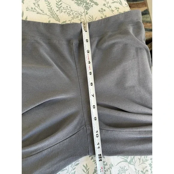 Eileen Fisher Pants Womens L Stretch Pull On Ankle Gray Casual Minimalist - Picture 5 of 8